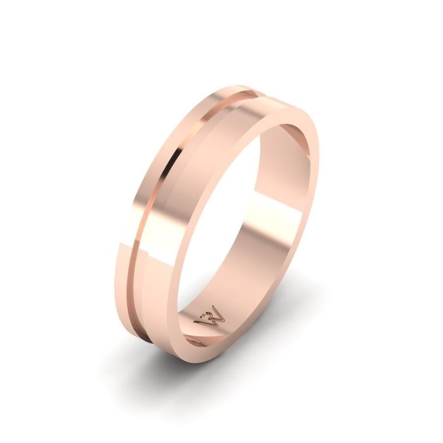 Alliances en Argent Plaqué Or Rose Homme Yearn