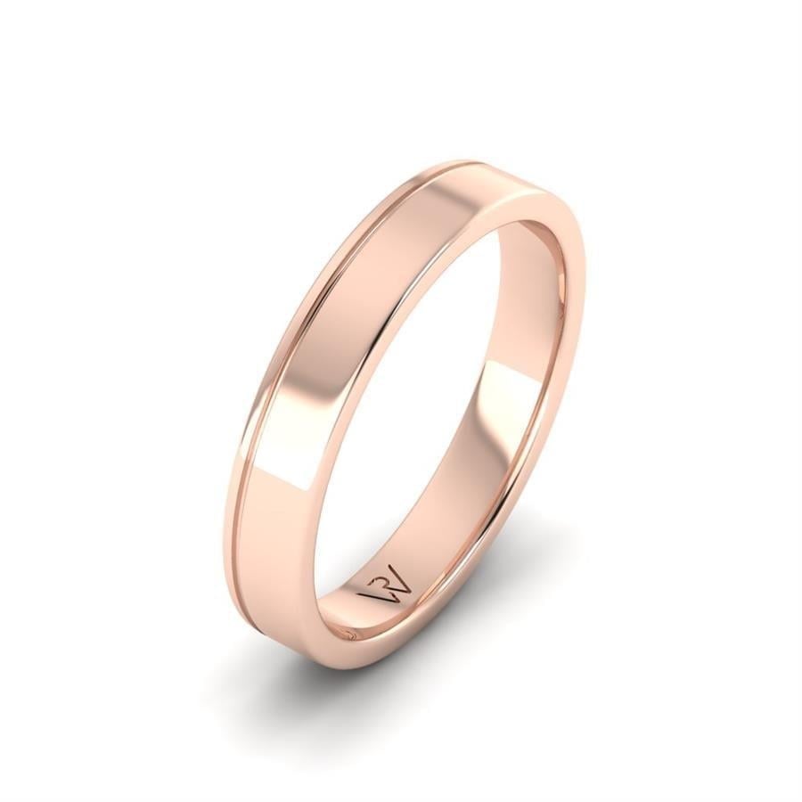 Alliances en Argent Plaqué Or Rose Homme Star