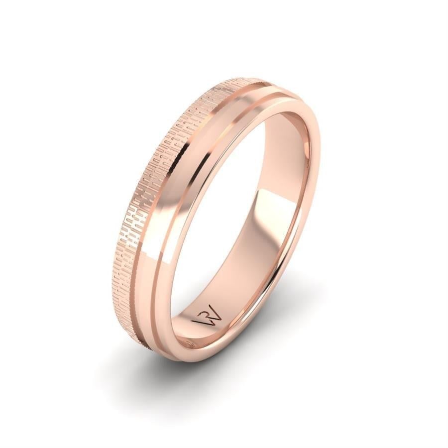 Alliances en Argent Plaqué Or Rose Homme Tendresse