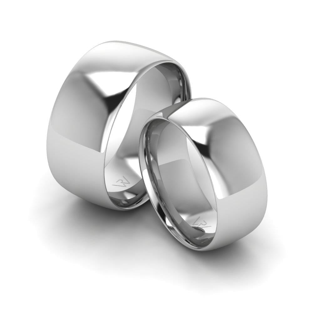 Alliances en Argent Rhodié couple Câlin