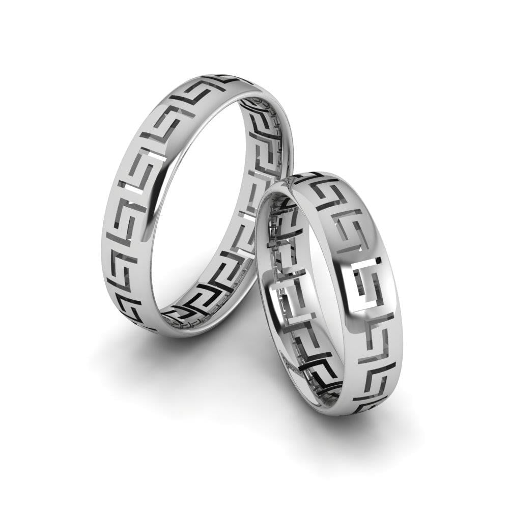 Alliances en Argent Rhodié couple Endearglow