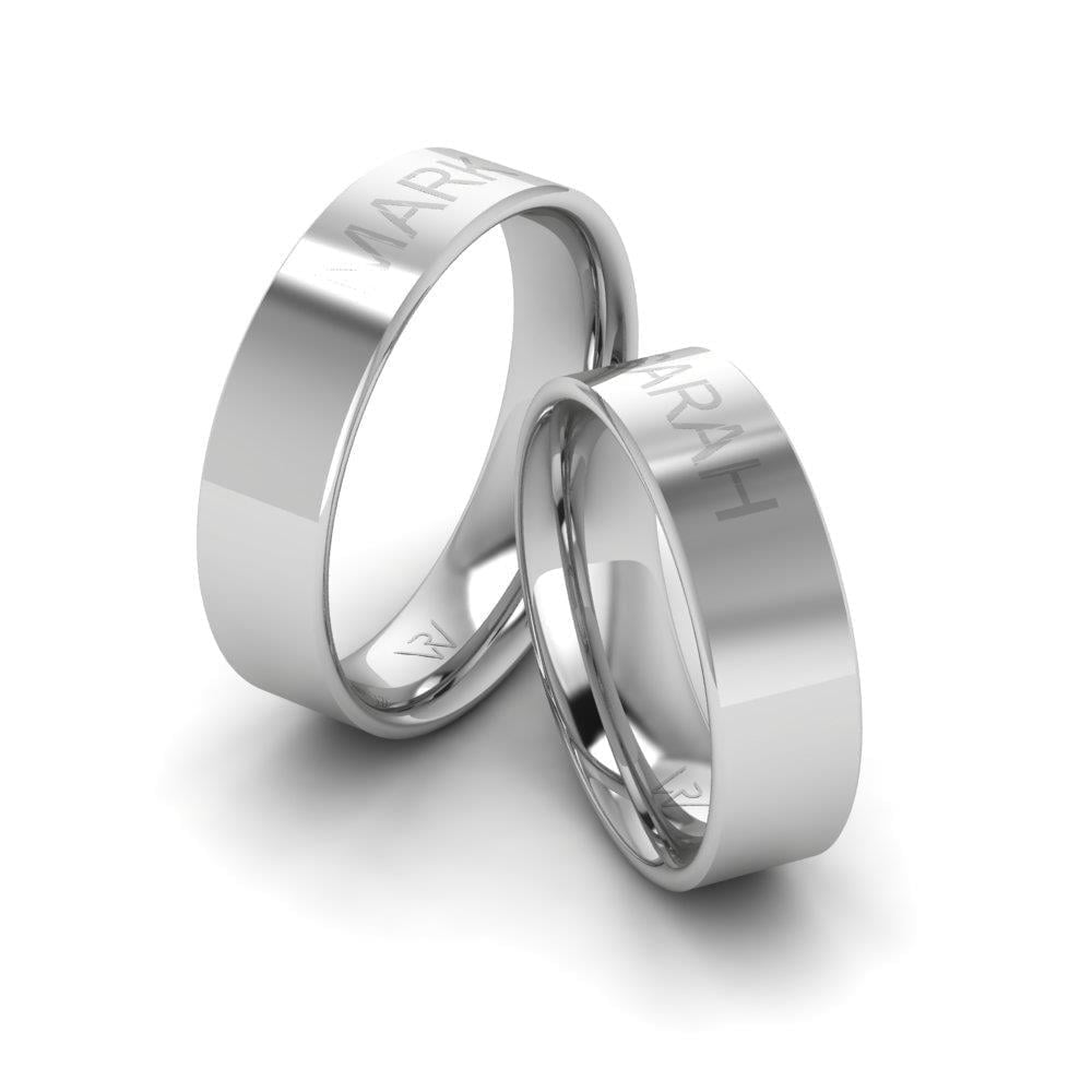 Alliances en Argent Rhodié couple Magique