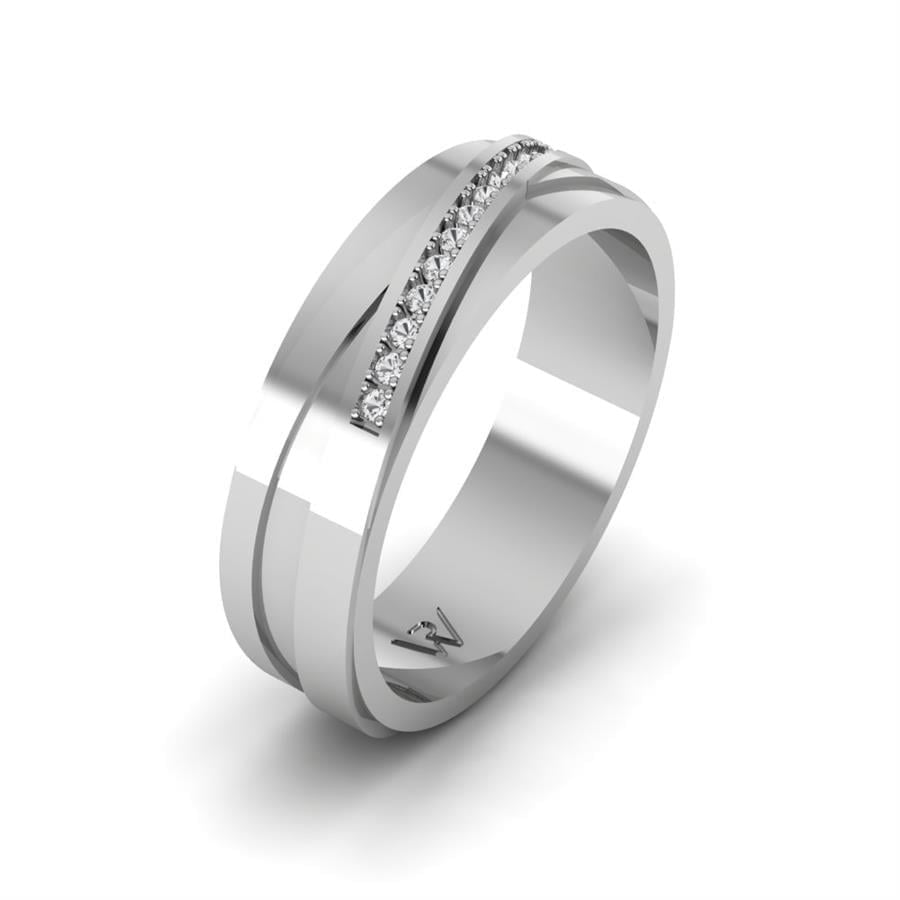 Alliances en Argent Rhodié Femme Amity