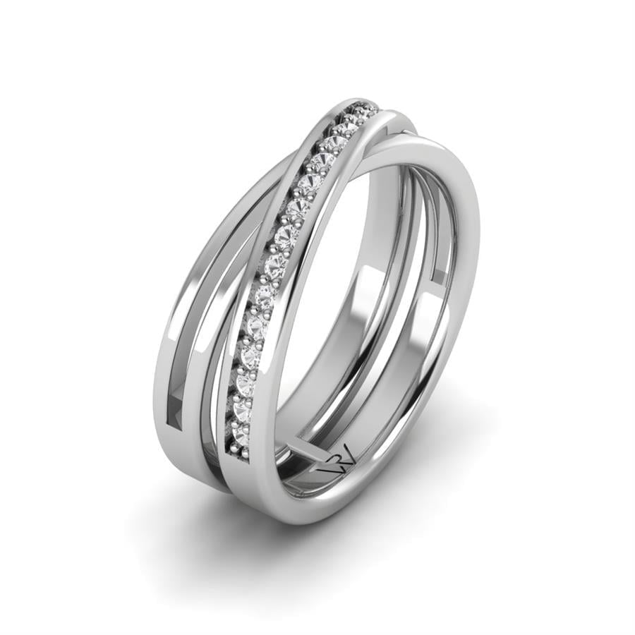 Alliances en Argent Rhodié Femme Cersei