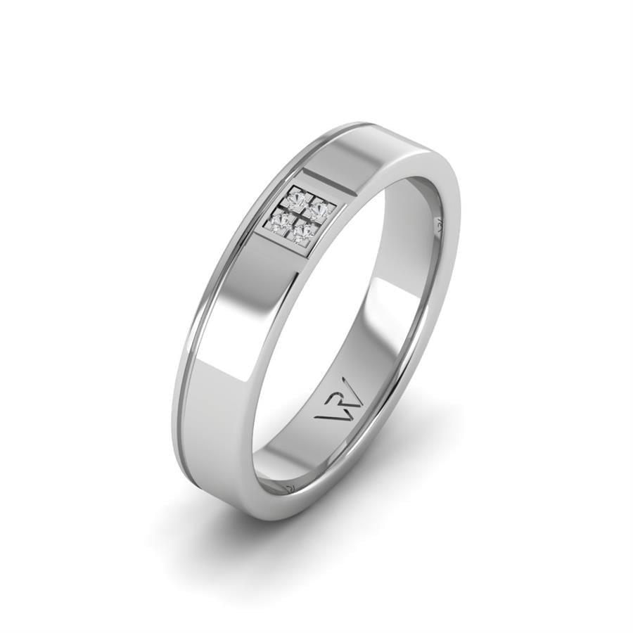 Alliances en Argent Rhodié Femme Star