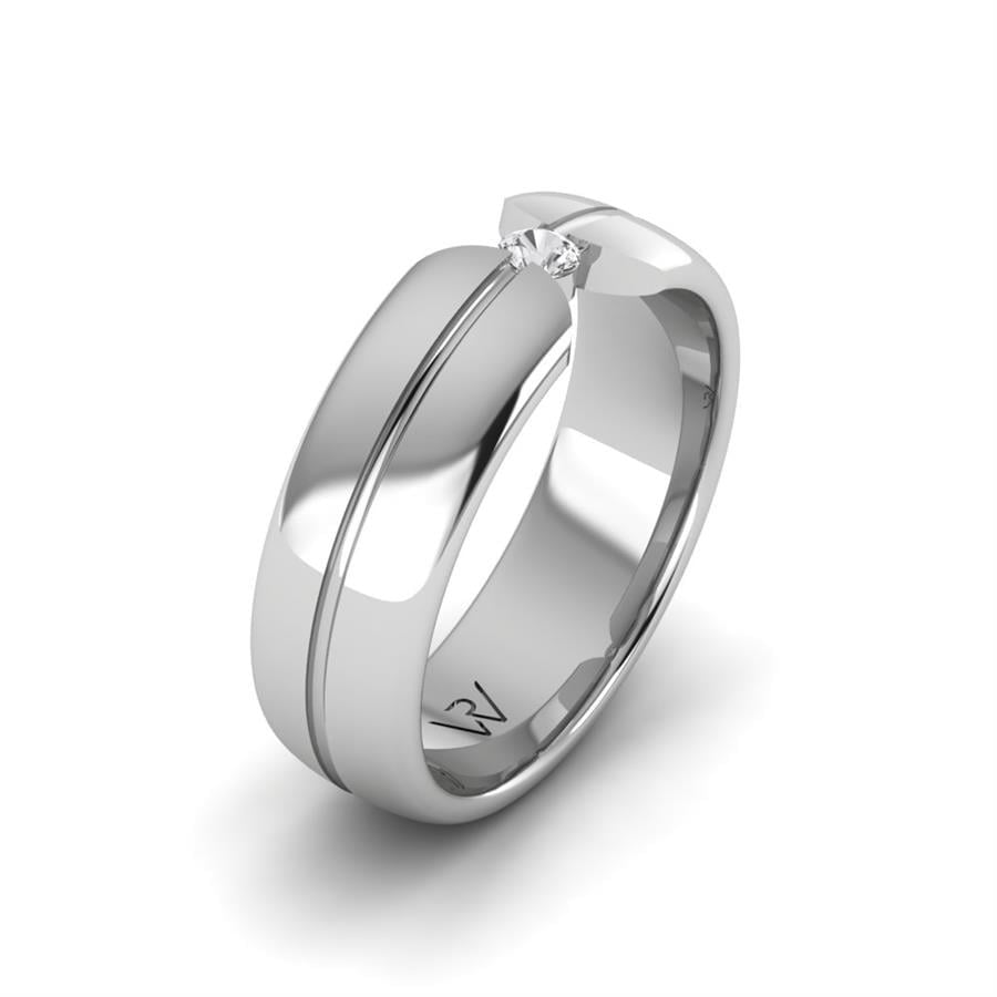 Alliances en Argent Rhodié Femme universe Lyra