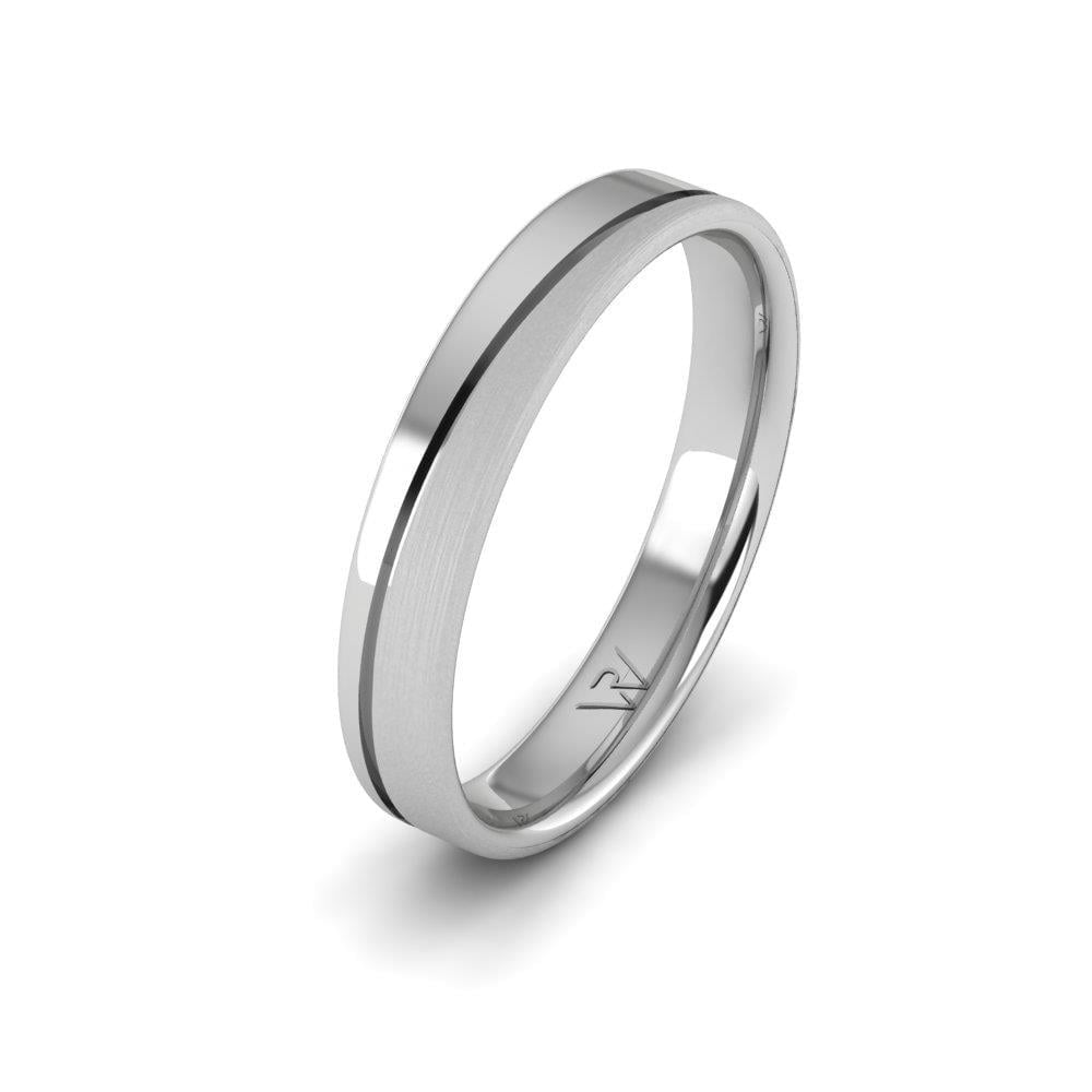 Alliances en Argent Rhodié Homme Brillara