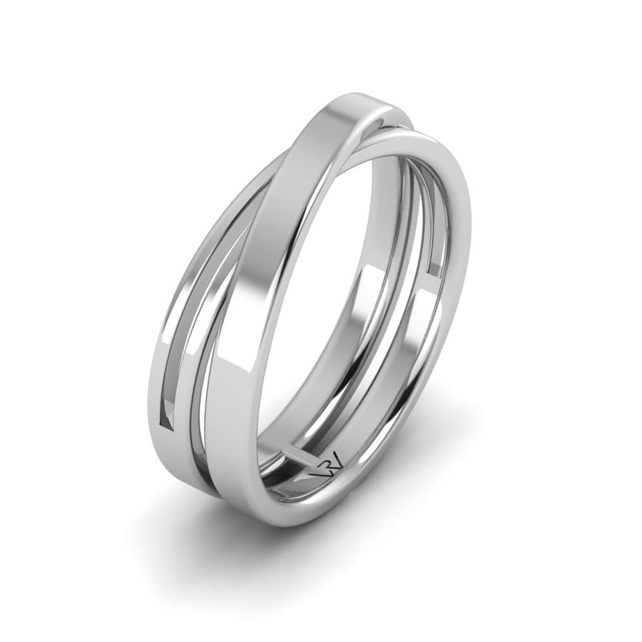 Alliances en Argent Rhodié Homme Cersei