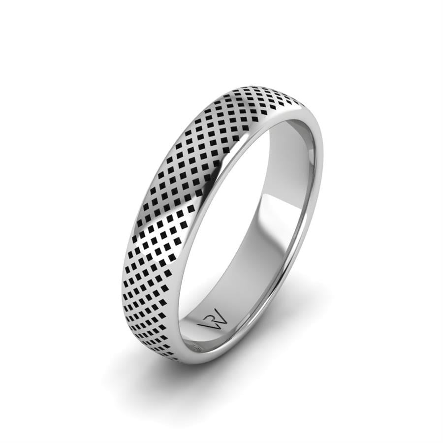 Alliances en Argent Rhodié Homme Charismatic Heaven