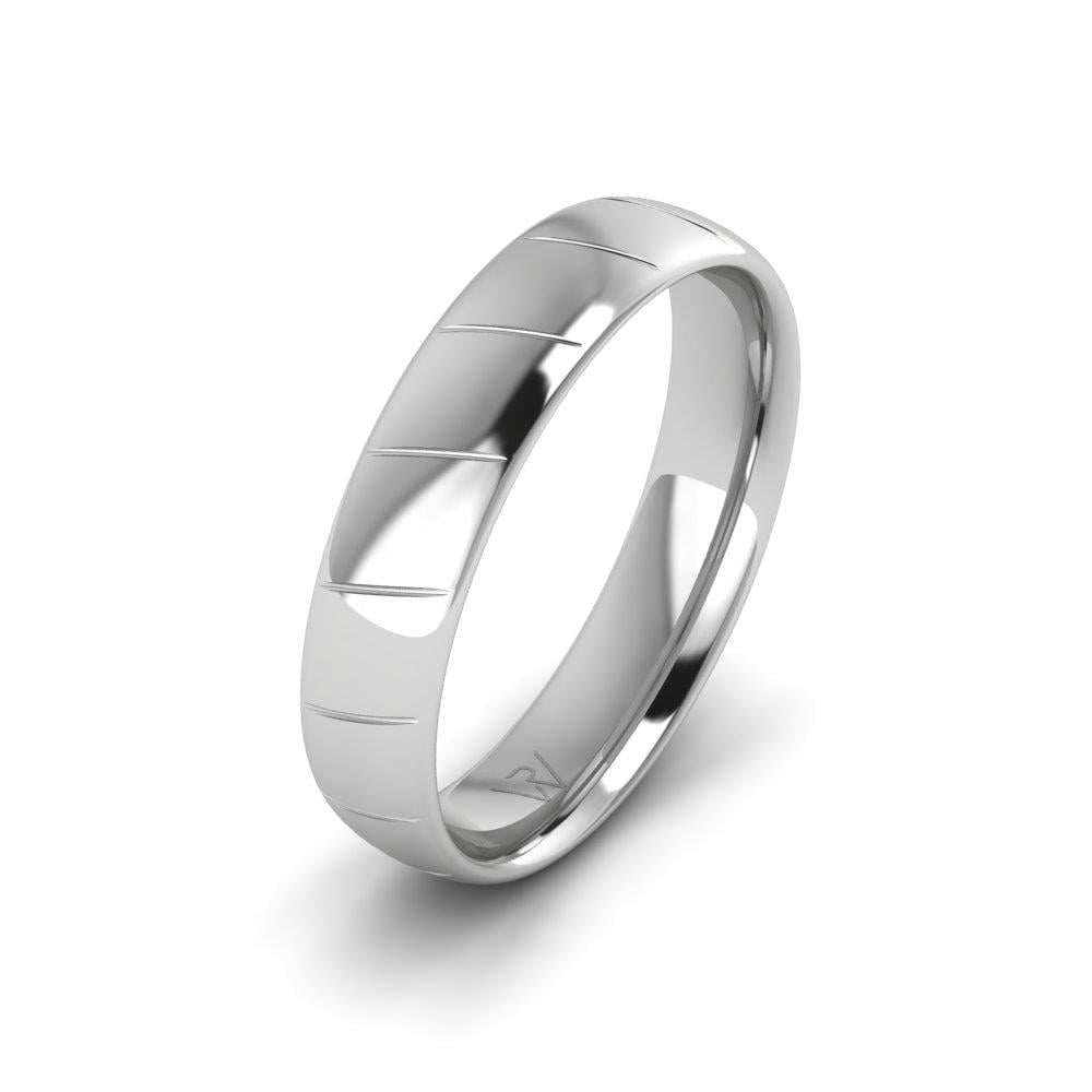 Alliances en Argent Rhodié Homme Eternara