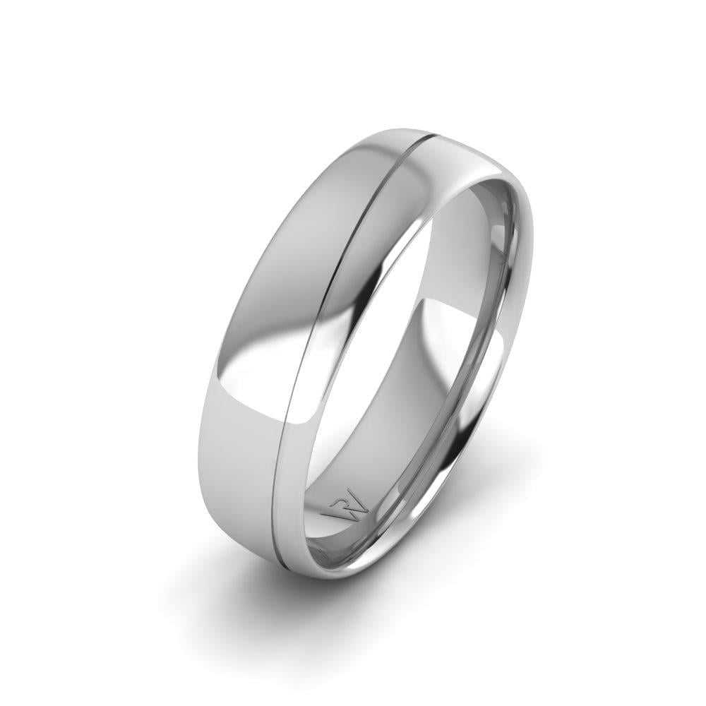 Alliances en Argent Rhodié Homme Glowise