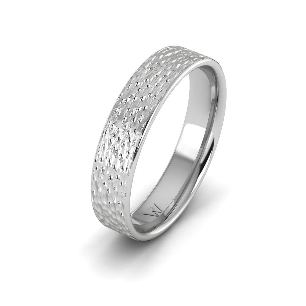 Alliances en Argent Rhodié Homme Harmonyhalo