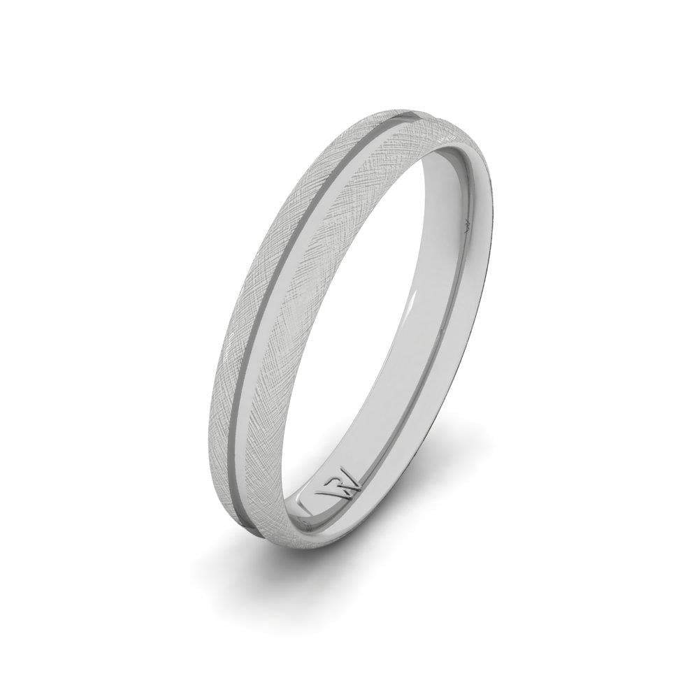 Alliances en Argent Rhodié Homme Infiniteshine