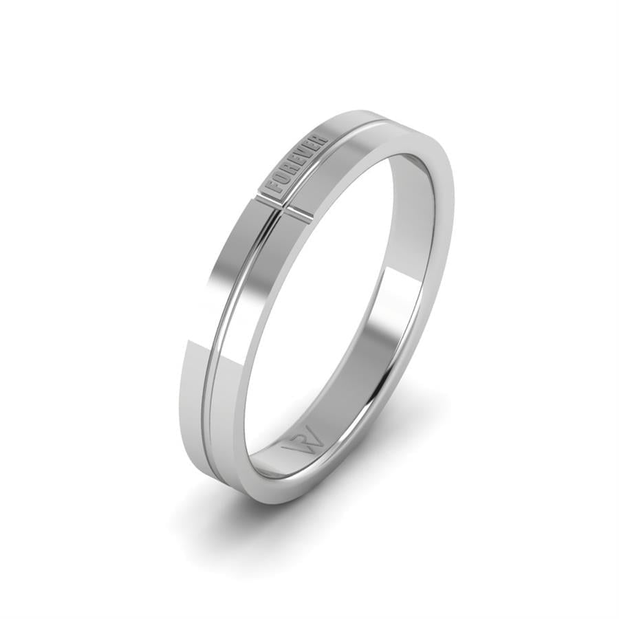 Alliances en Argent Rhodié Homme Petalix