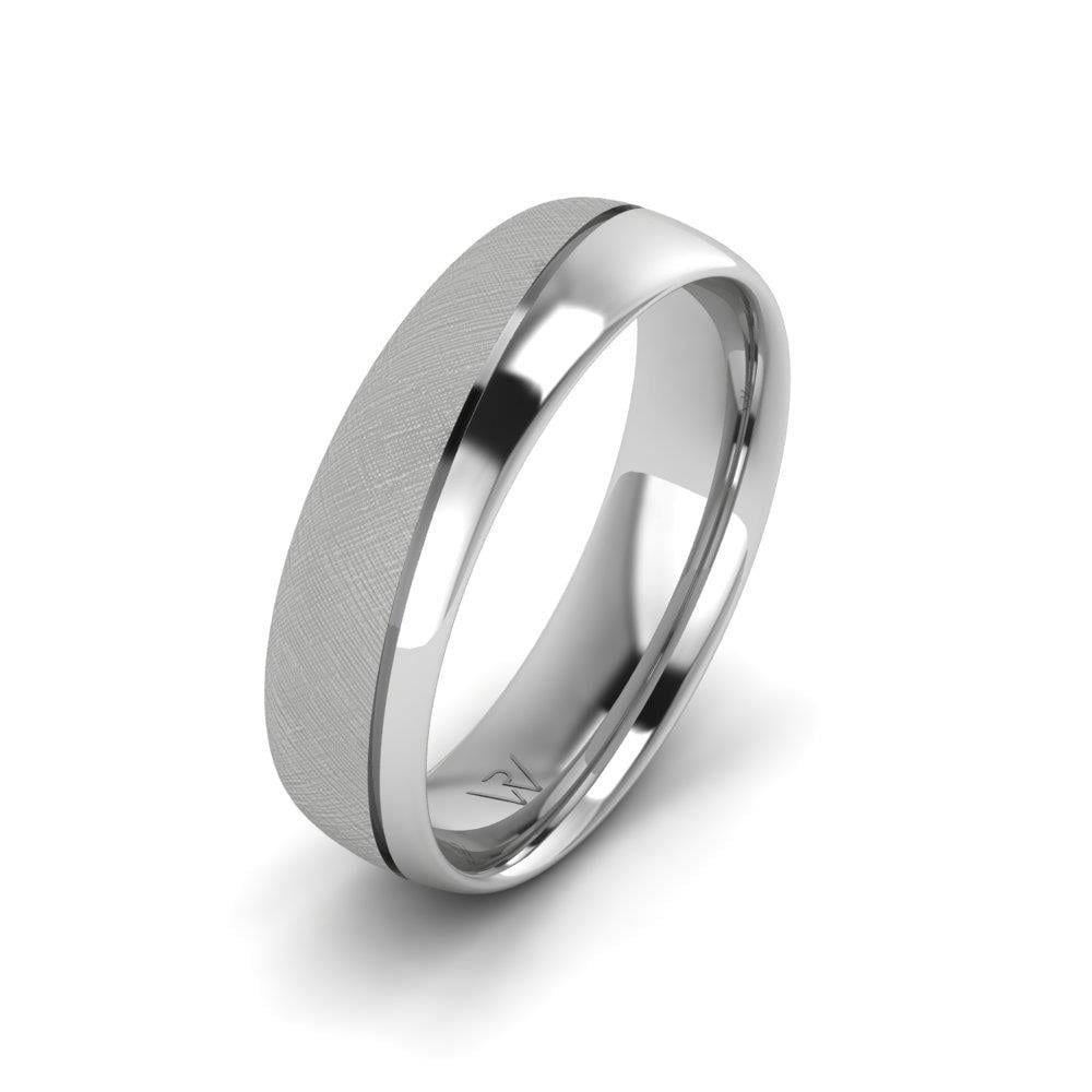 Alliances en Argent Rhodié Homme PureAffection