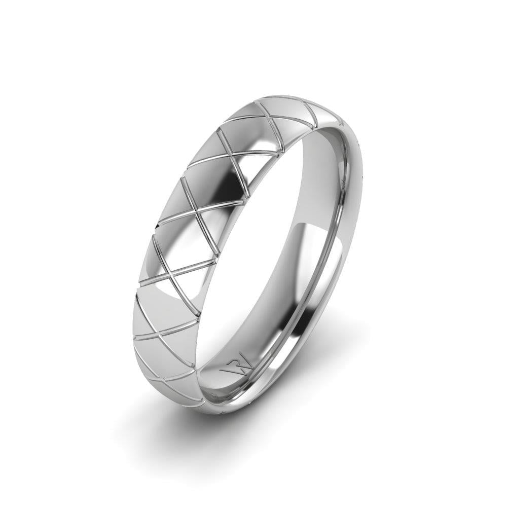 Alliances en Argent Rhodié Homme RadiantUnity