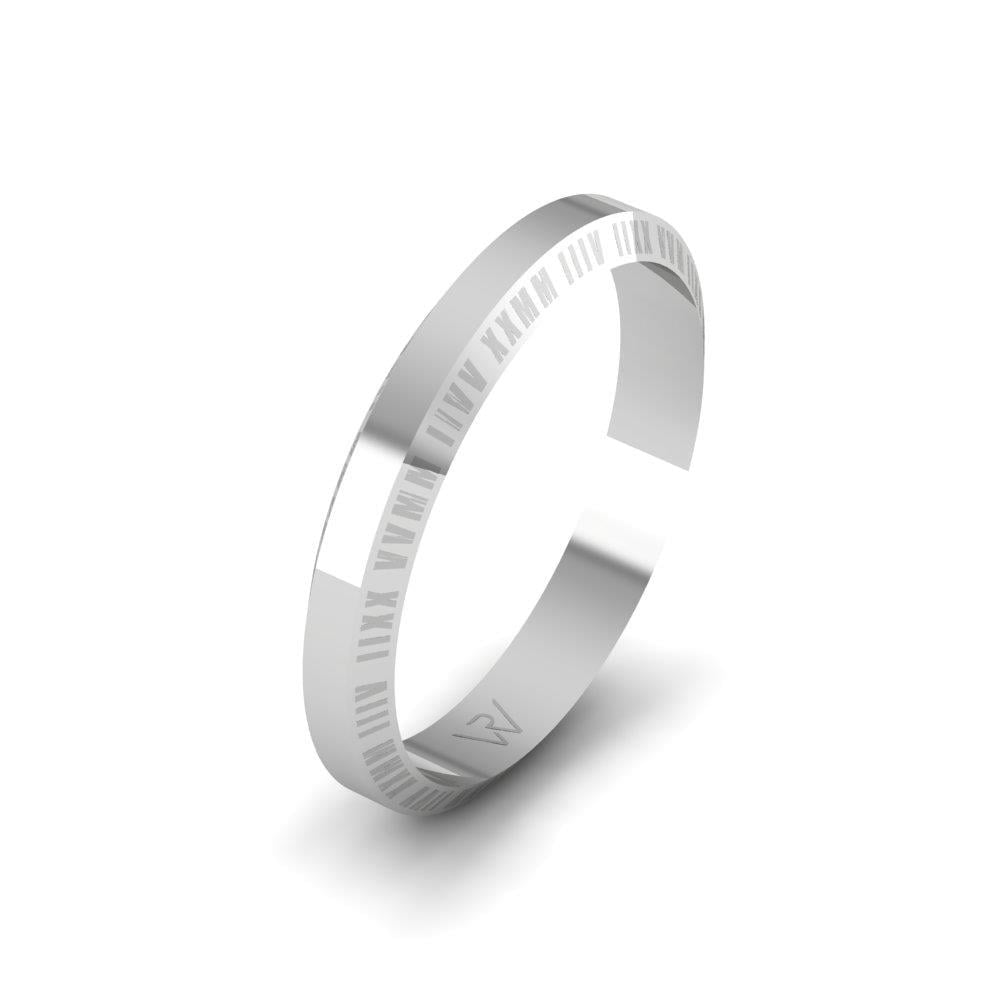 Alliances en Argent Rhodié Homme Tulipella
