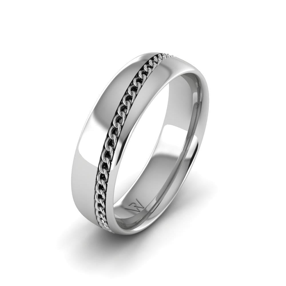 Alliances en Argent Rhodié Homme UnityEssence