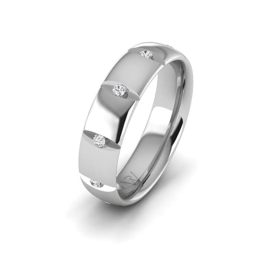 Alliances Femme en Platine DevotionShine Oxyde de Zirconium