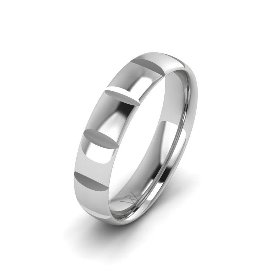 Alliances Homme en Platine DevotionShine Oxyde de Zirconium