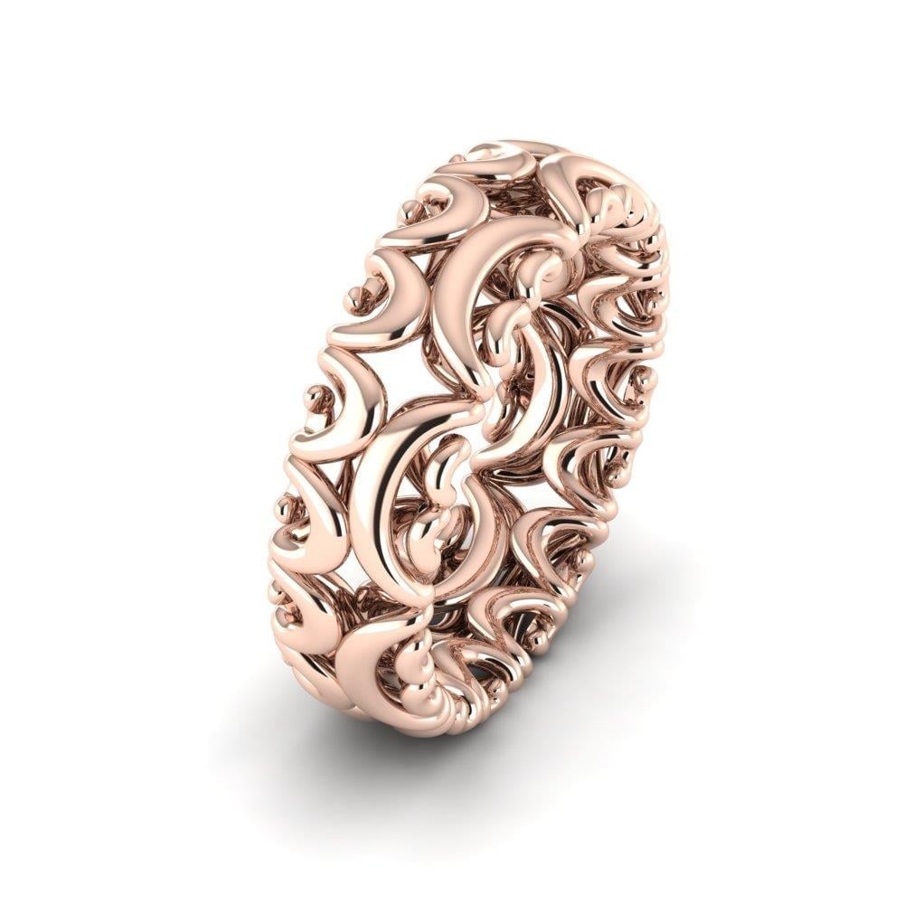 Alliances modernes femme Lovegrove Or Rose