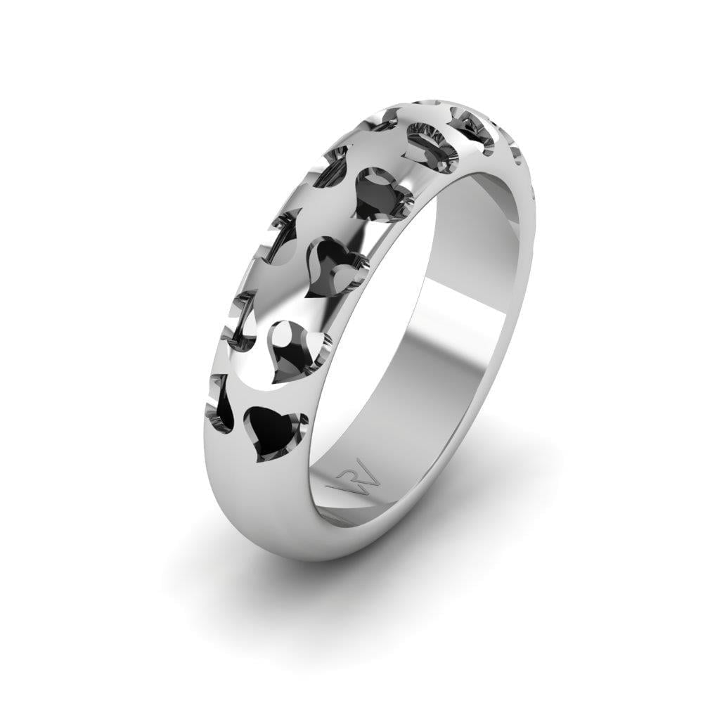 Alliances modernes femme Merveille Or Blanc