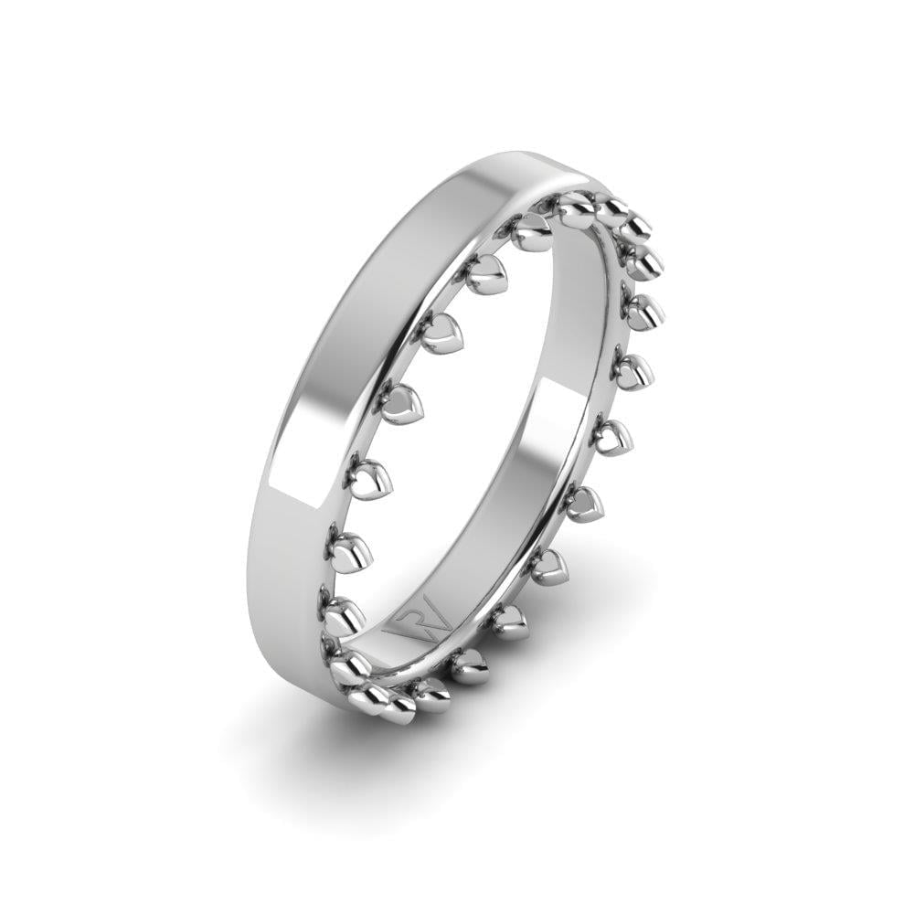 Alliances modernes femme Radieux Or Blanc