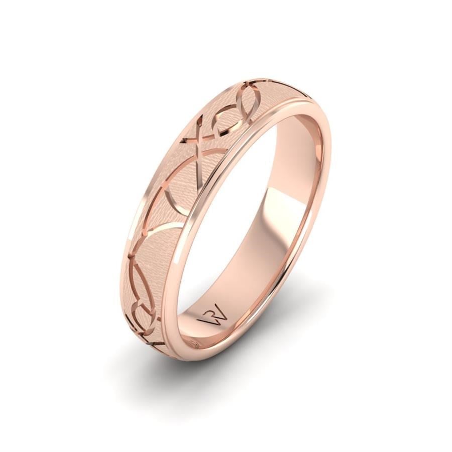 Alliances modernes homme Artemisia Or Rose