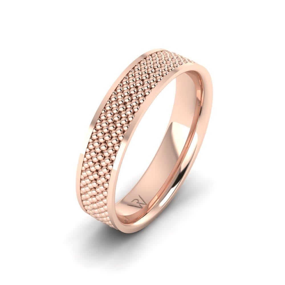 Alliances modernes homme Blissalia Or Rose