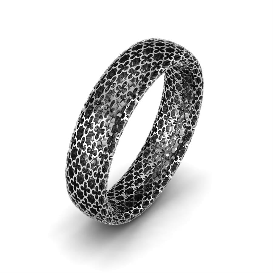 Alliances Modernes Homme Charme Or Blanc
