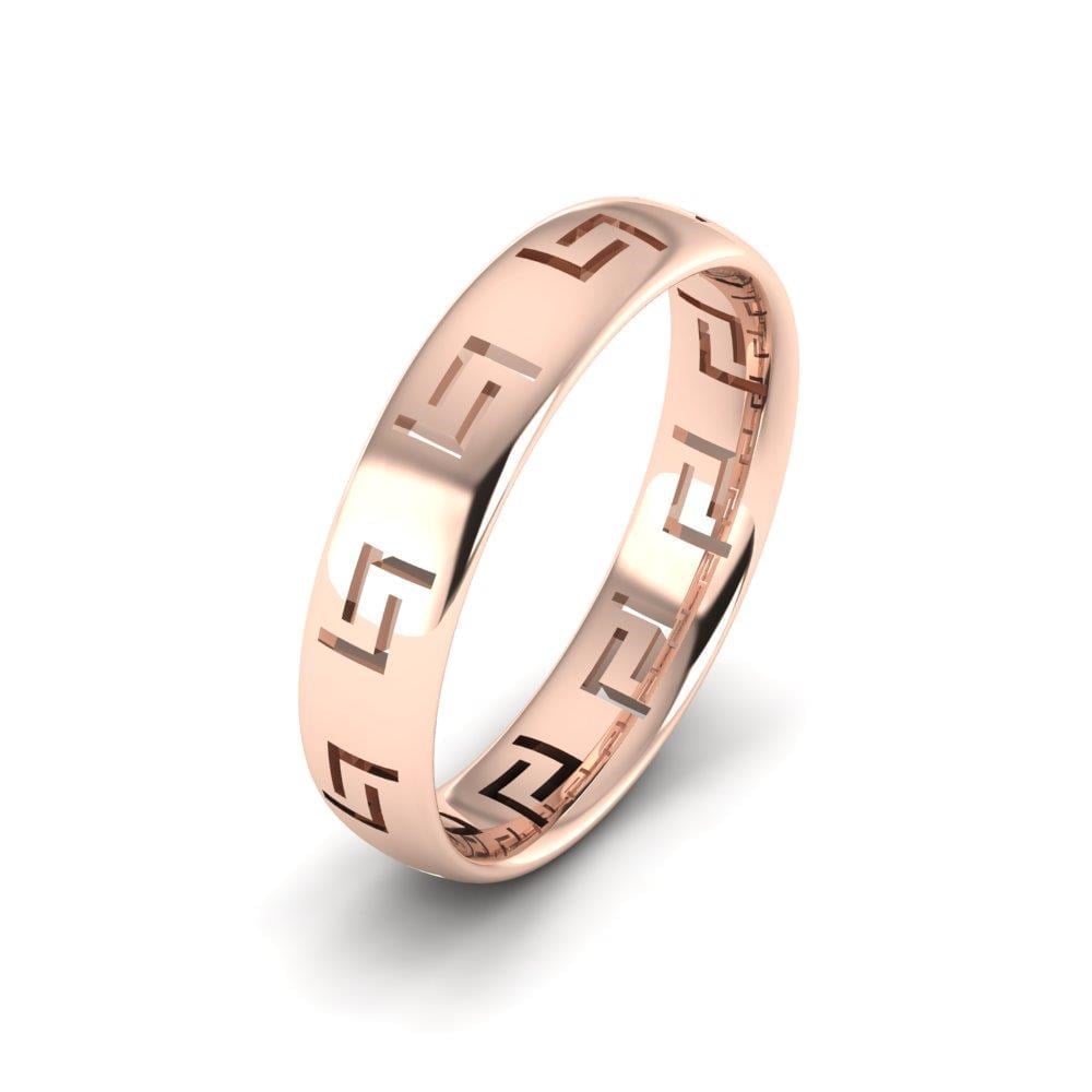 Alliances modernes homme Enchantel Or Rose