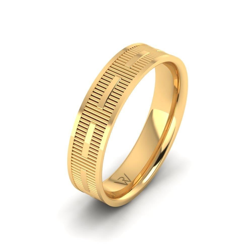 Alliances modernes homme Eternique Or Jaune
