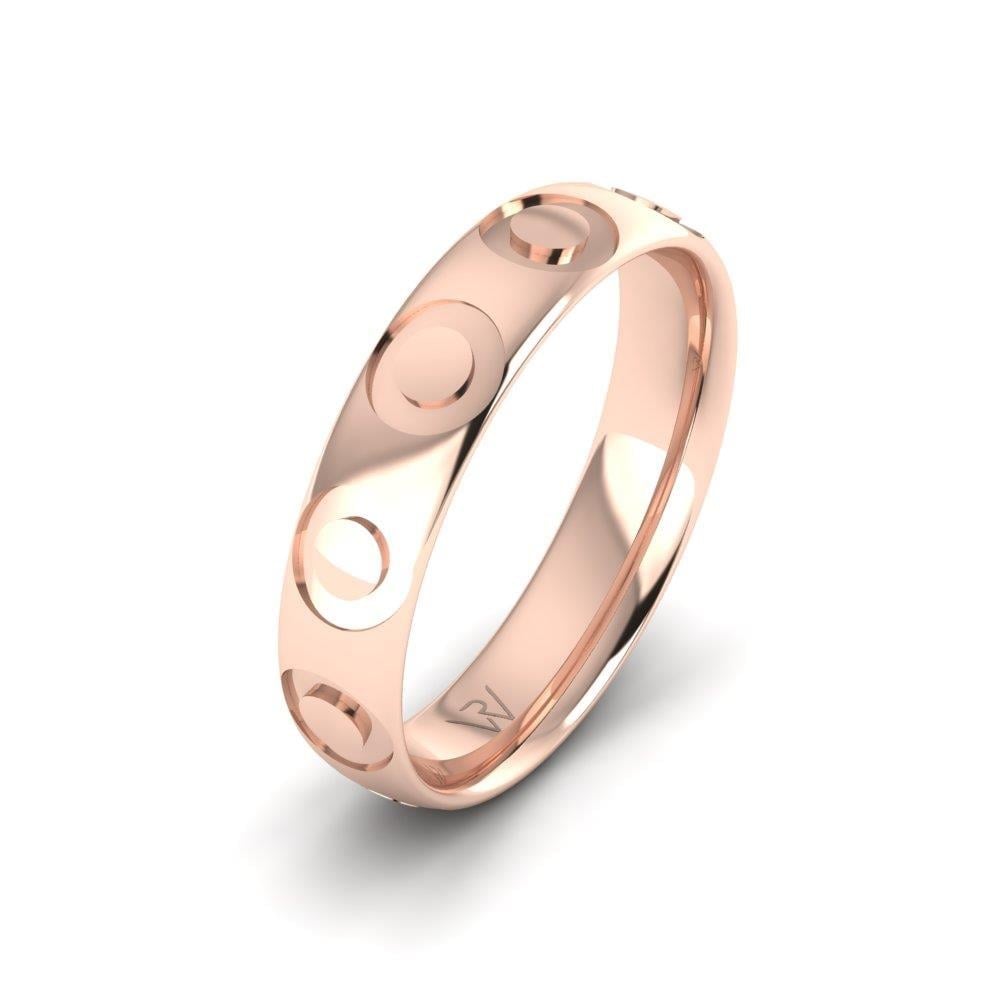 Alliances modernes homme EternityLustre Or Rose