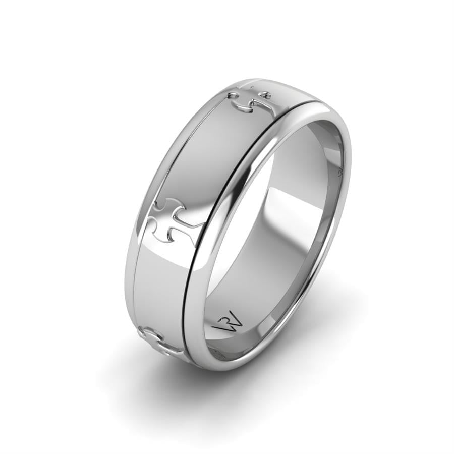Alliances modernes homme Golden Perfection Or Blanc