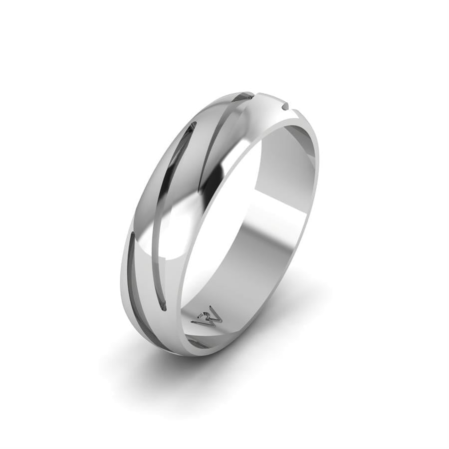 Alliances Modernes Homme Harmonic Or Blanc