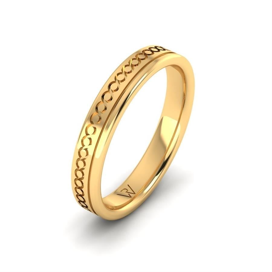 Alliances modernes homme Judy Or Jaune