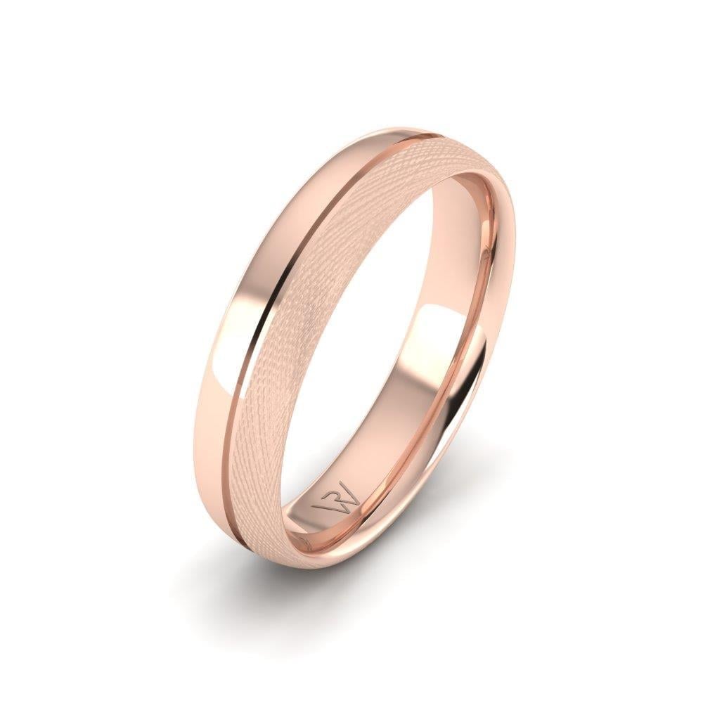 Alliances modernes homme Lovelica Or Rose