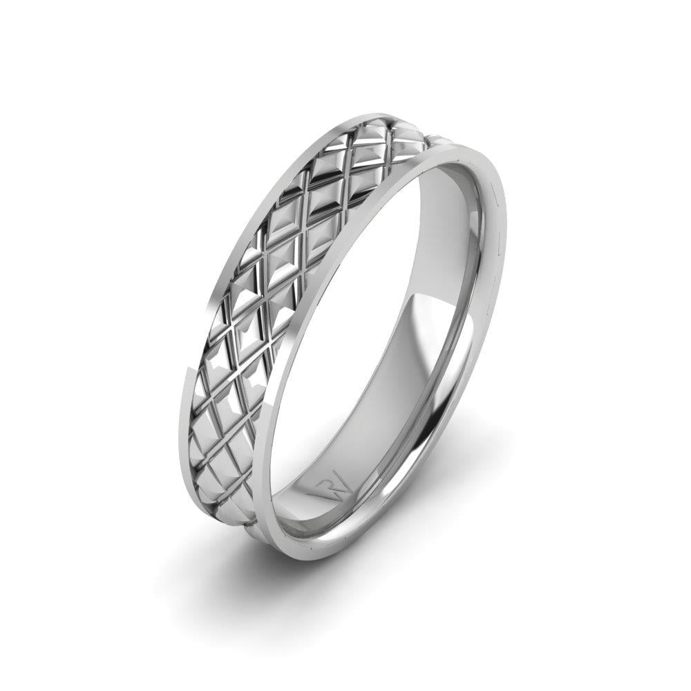 Alliances modernes homme Lovelustre Or Blanc