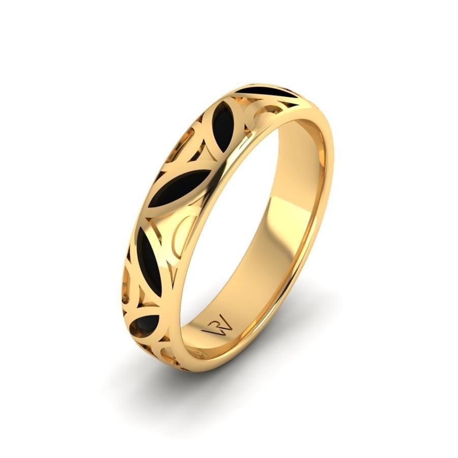 Alliances modernes homme Mila Or Jaune