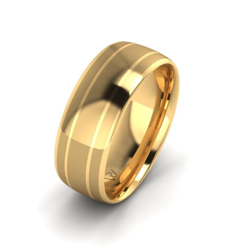 Alliances modernes homme RadiantPromise Or Jaune