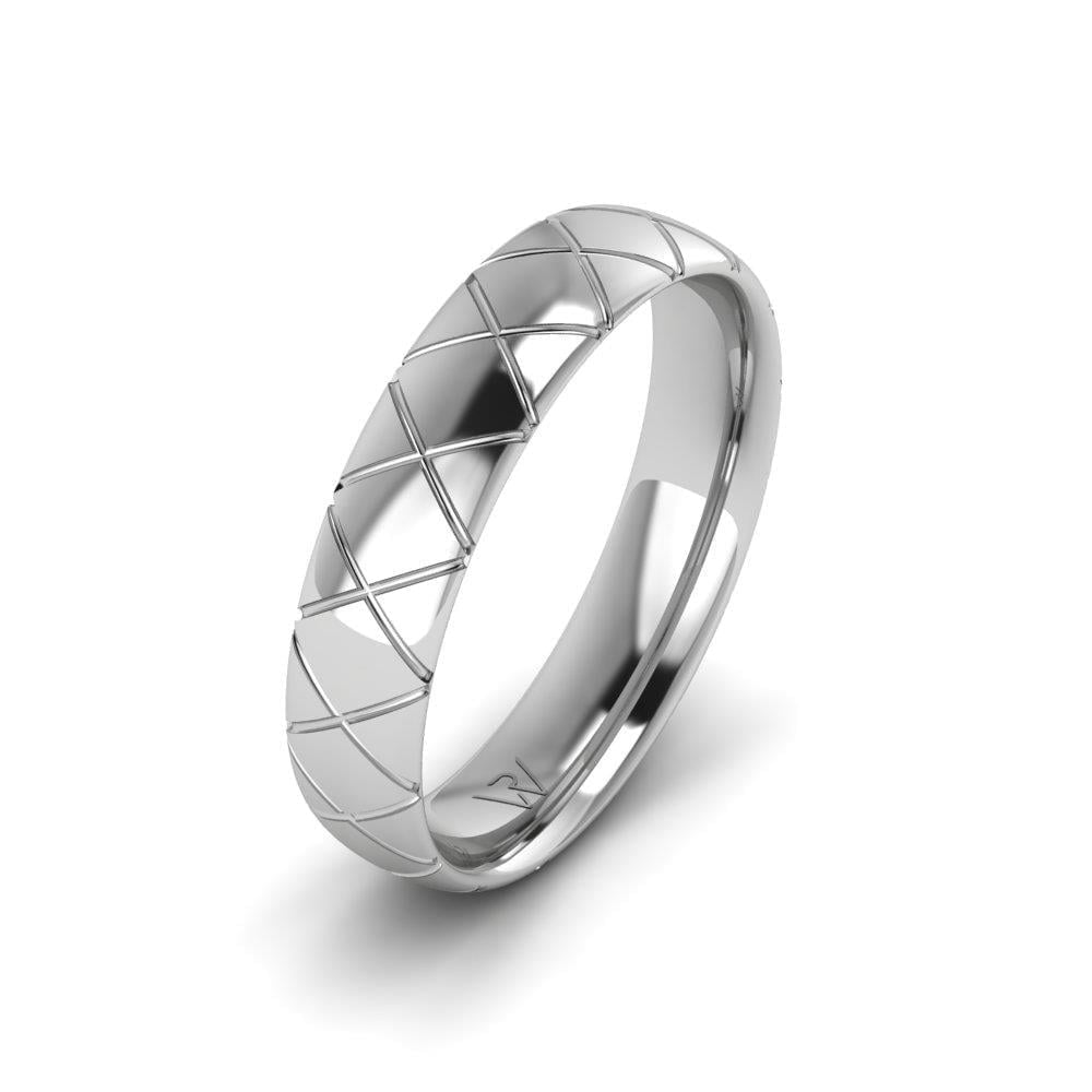 Alliances modernes homme RadiantUnity Or Blanc