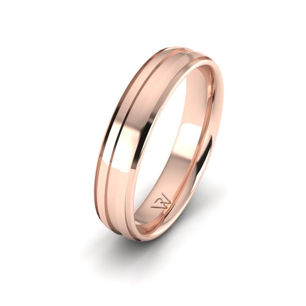 Alliances modernes homme SerenityLoop Or Rose