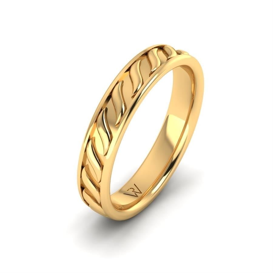 Alliances modernes homme Stardust Or Jaune