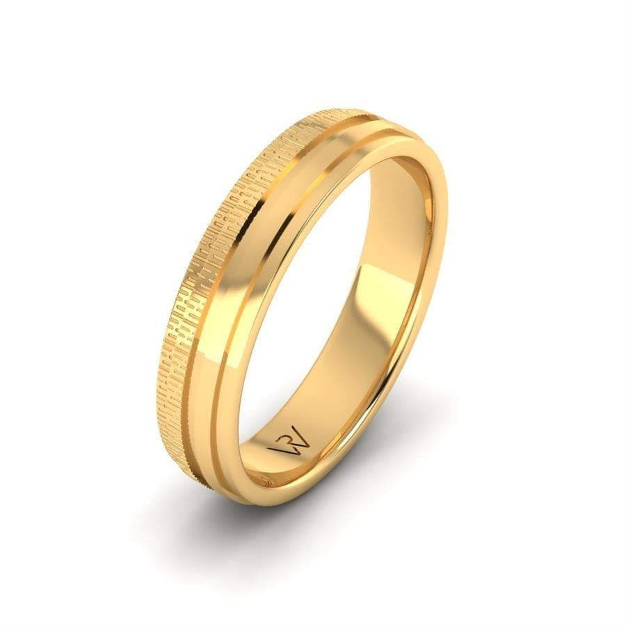 Alliances modernes homme Tendresse Or Jaune