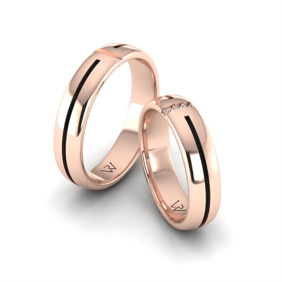 Benzersiz Güven Modern Rose Altın Alyans