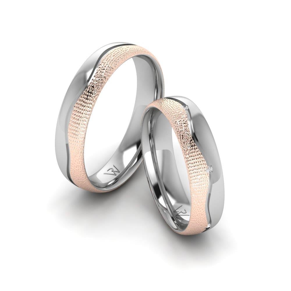 Harmonyshimmer Taşlı Alyans Rose Altın Ve Beyaz Zirkon