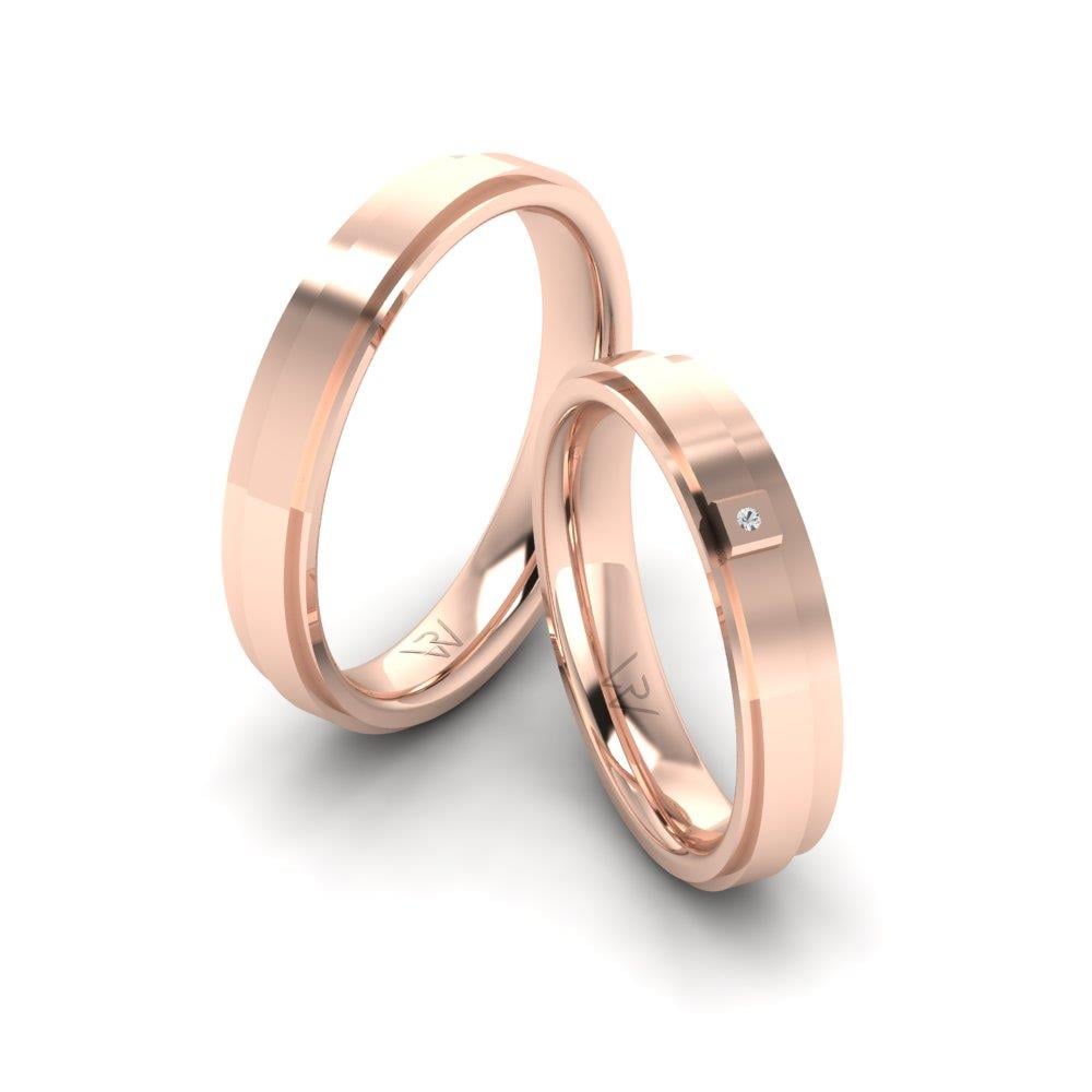 Infinityra Rose Altın Zirkon Taşlı Alyans