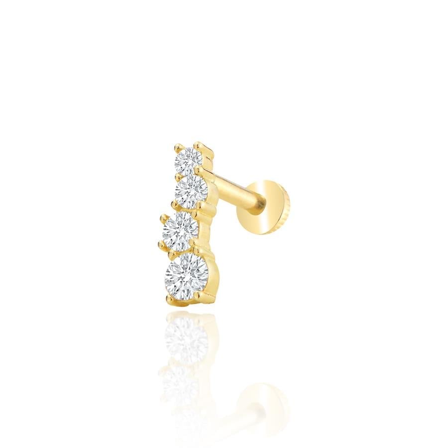Kelebek Zirkon Piercing