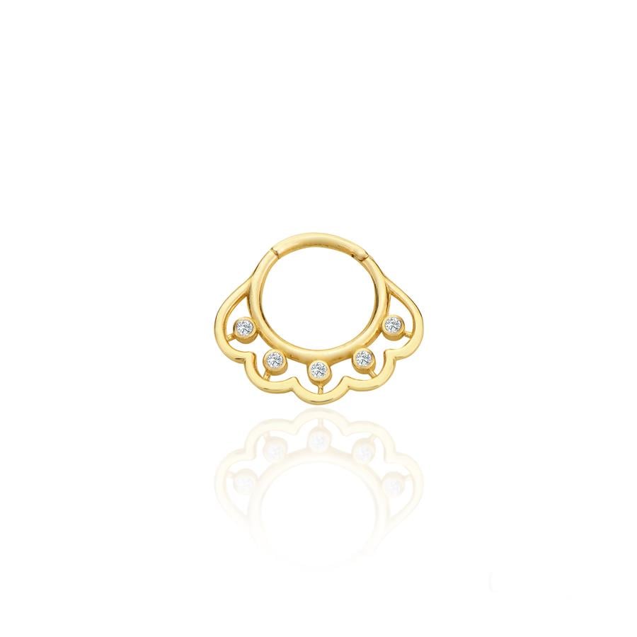 Kamelya Zirkon Piercing