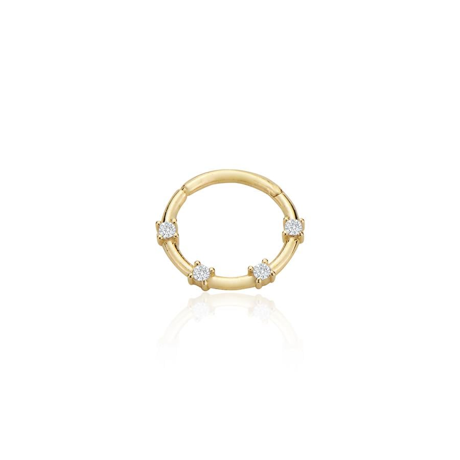 Zirkon Halo Piercing